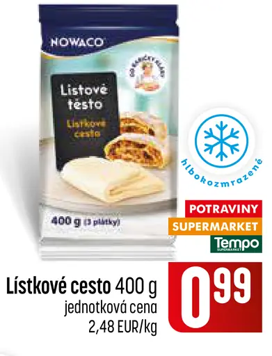 Nowaco lístkové cesto