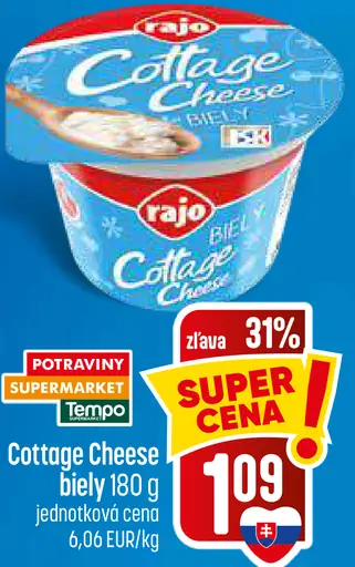 Rajo Cottage Cheese biely