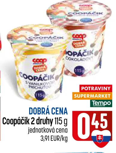 Coop Coopáčik rôzne druhy