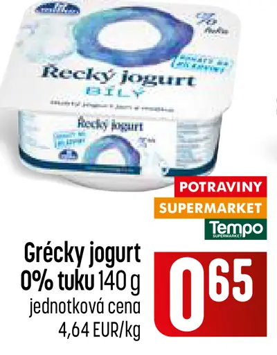 Grécky jogurt 0 % tuku