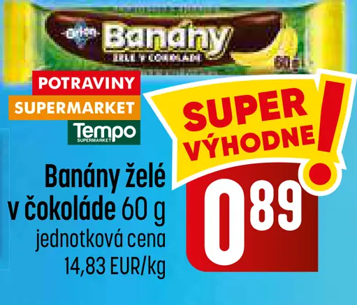 Orion Banány želé v čokoláde rôzne druhy
