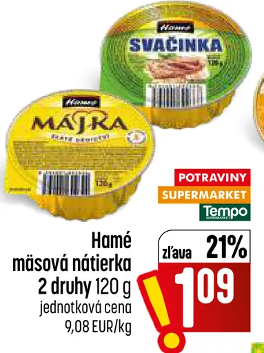 Hamé mäsová nátierka