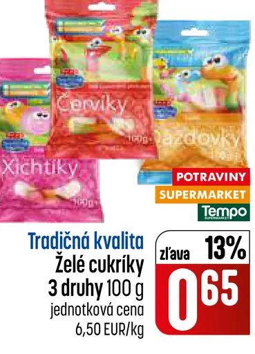 Tradičná kvalita Želé cukríky