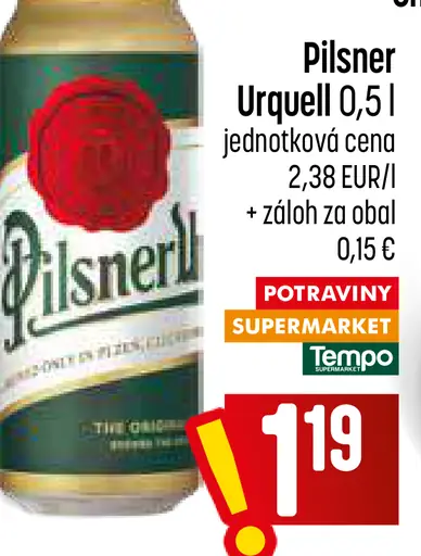 Pilsner Urquell plechovka