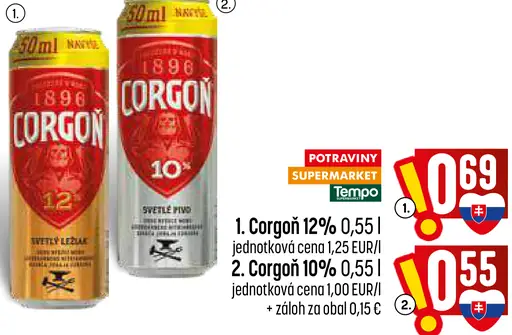 Corgoň 12% plechovka