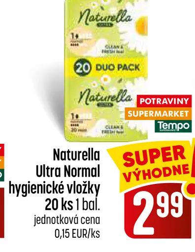 Naturella Ultra Normal hygienické vložky
