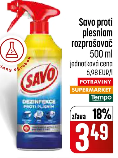 Savo čistiaci prostriedok proti plesniam