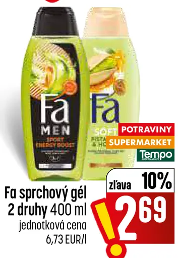 Fa sprchový gél Men Sport a Soft