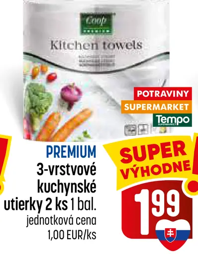 Premium 3-vrstvové kuchynské utierky