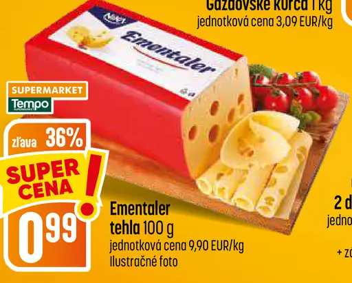 Emmentaler tehla