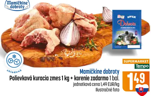 Polievková kuracia zmes + korenie