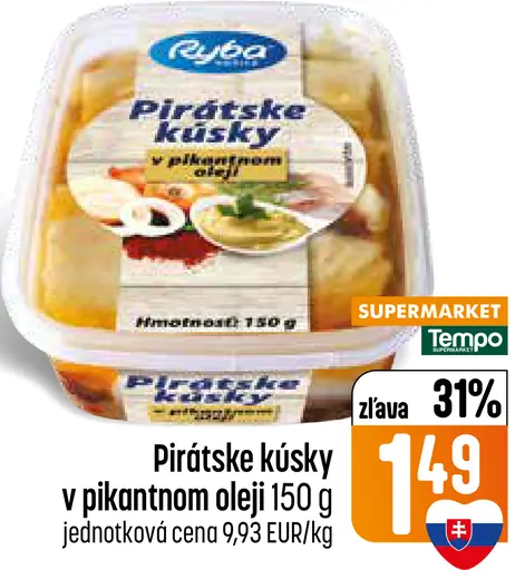 Pirátske kúsky v pikantnom oleji
