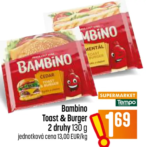 Bambino Toast & Burger 2 druhy