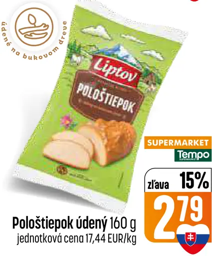 Pološtiepek údený