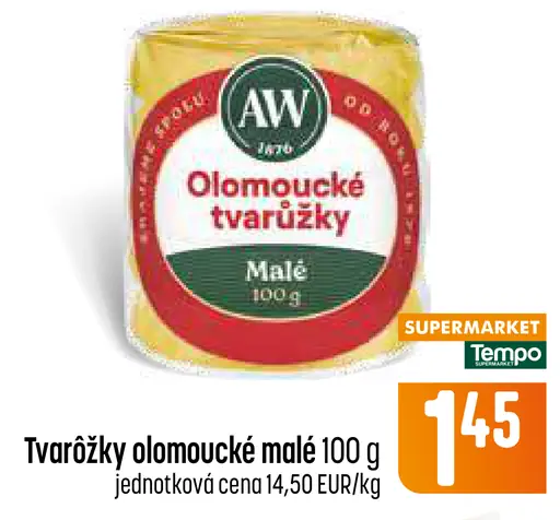 Tvarôžky olomoucké malé