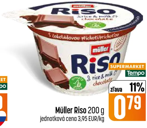 Müller Riso Mliečny ryžový dezert s čokoládovou príchuťou