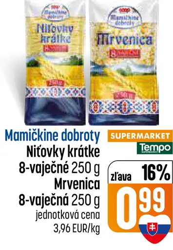 Mamíčkine dobroty Nitovky krátke 8-vaječné