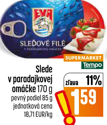Eva šproty v paradajkovej omáčke