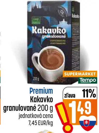 Premium Kakaovko granulované kakao