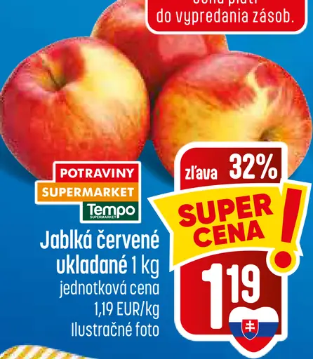 Červené jablká