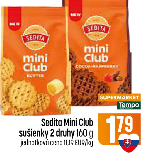 Sedita Mini Club sušienky – 2 druhy