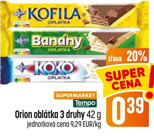 Orion oblátka – 3 druhy