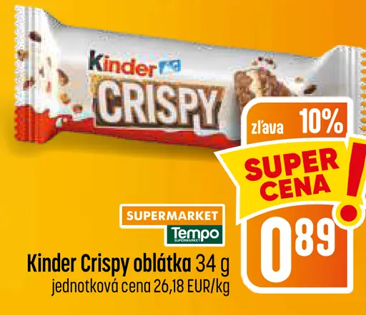 Kinder Crispy oblátka