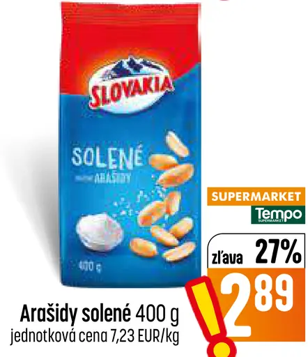 Slovakia arašidy solené