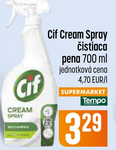 Cif Cleanboost Cream Spray Original krémová čistiaca pena