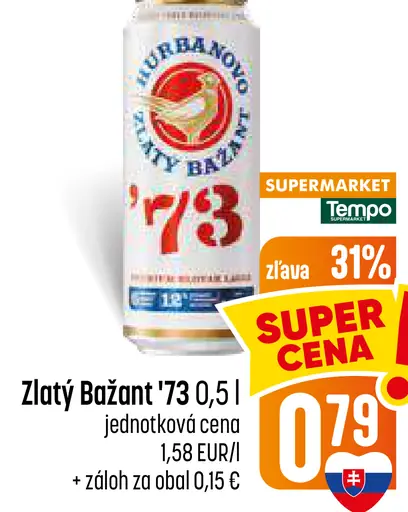 Zlatý Bažant '73 plechovka