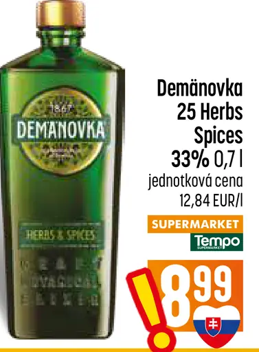 Demanovka 25 Herbs & Spices 33%
