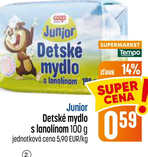 Junior Detské mydlo s lanolínom