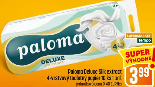 Paloma Deluxe Silk extract toaletný papier