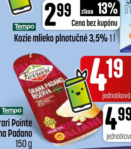 Kozie plnotučné mlieko 3,5 %