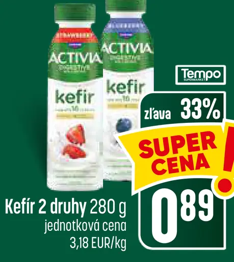 Activia kefir 2 druhy
