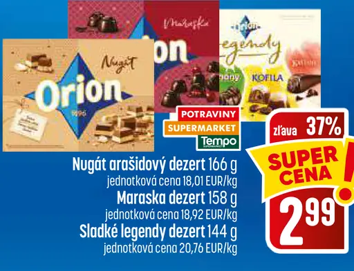 Nugát arašidový dezert