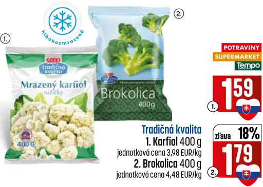 Tradičná kvalita mrazený karfiol