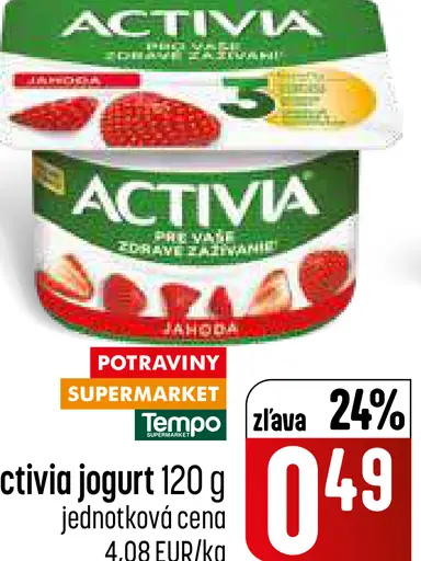 Activia jogurt marhuľa