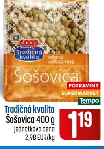 Coop tradičná kvalita šošovica