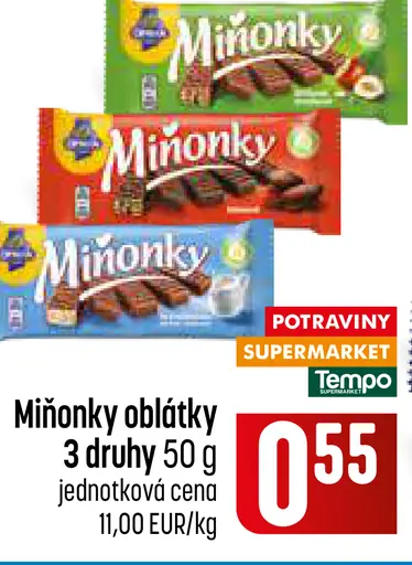 Miňonky oblátky – 3 druhy