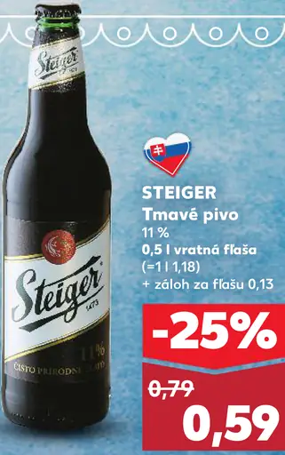 STEIGER Tmavé pivo