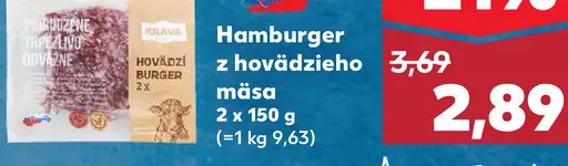 Hamburger z hovädzieho mäsa