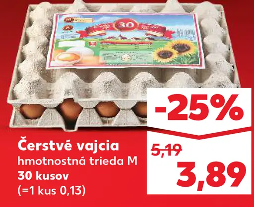 Čerstvé vajcia