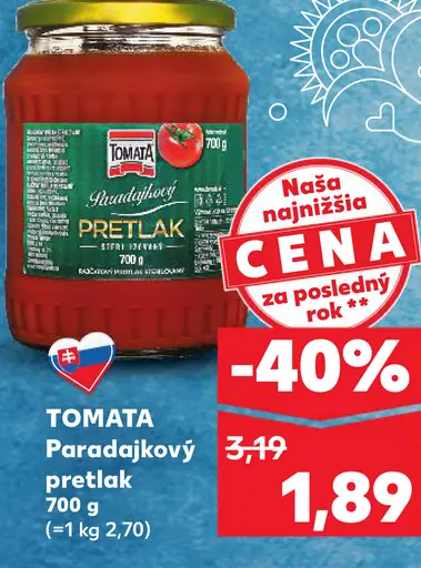 TOMATA Paradajkový pretlak