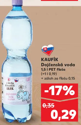 KAUFÍK Dojčenská voda