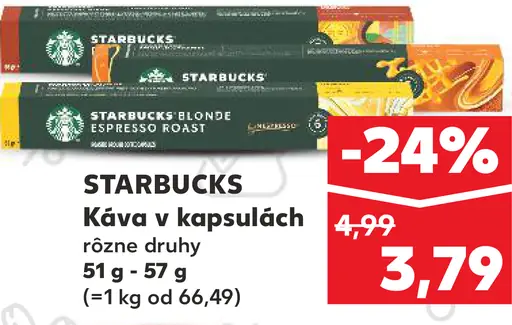 Starbucks Káva v kapsulách