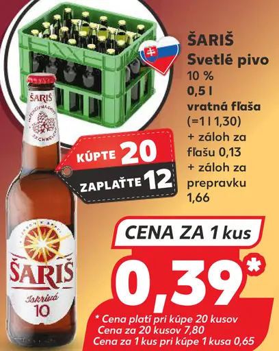 ŠARIŠ Svetlé pivo