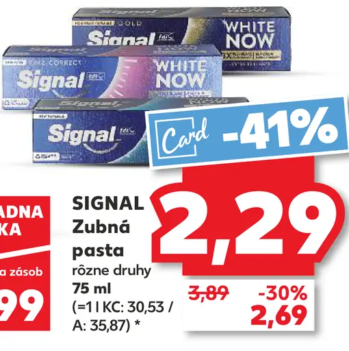 Signal zubná pasta