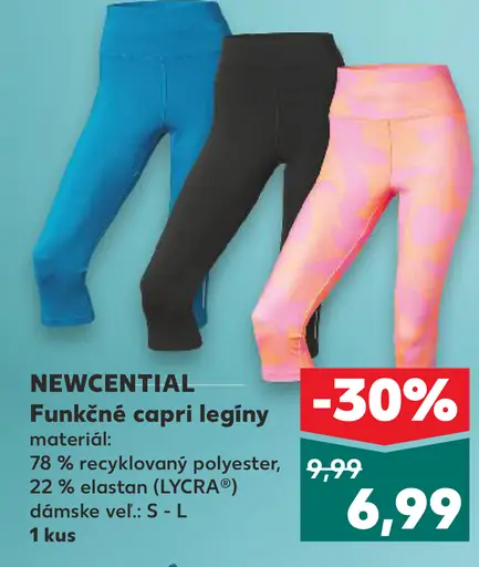 Funkčné capri legíny