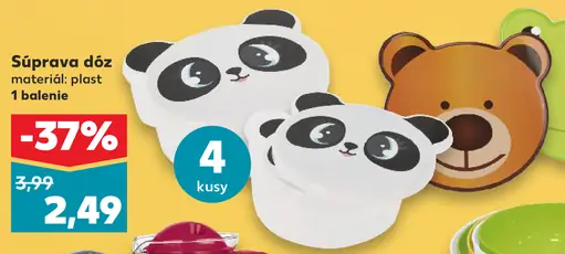 Úložný dós s panda a medveďom